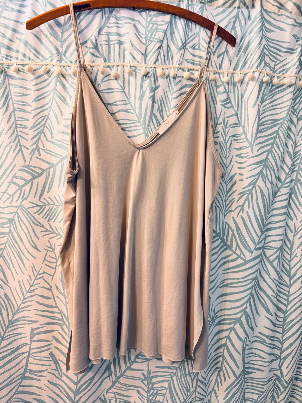 Light Grey Modal V-Neck Spaghetti Strap Tank Top by LUSH ⭐️3 for $20⭐️